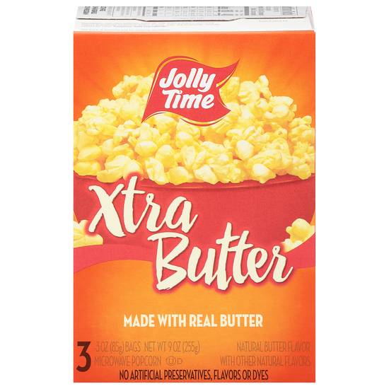 Jolly Time Extra Butter Popcorn (3 ct)