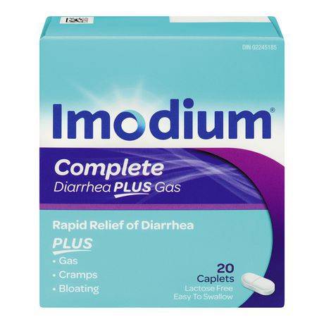 Imodium Lactose Free Complete Diarrhea Relief Caplets (20 ct)