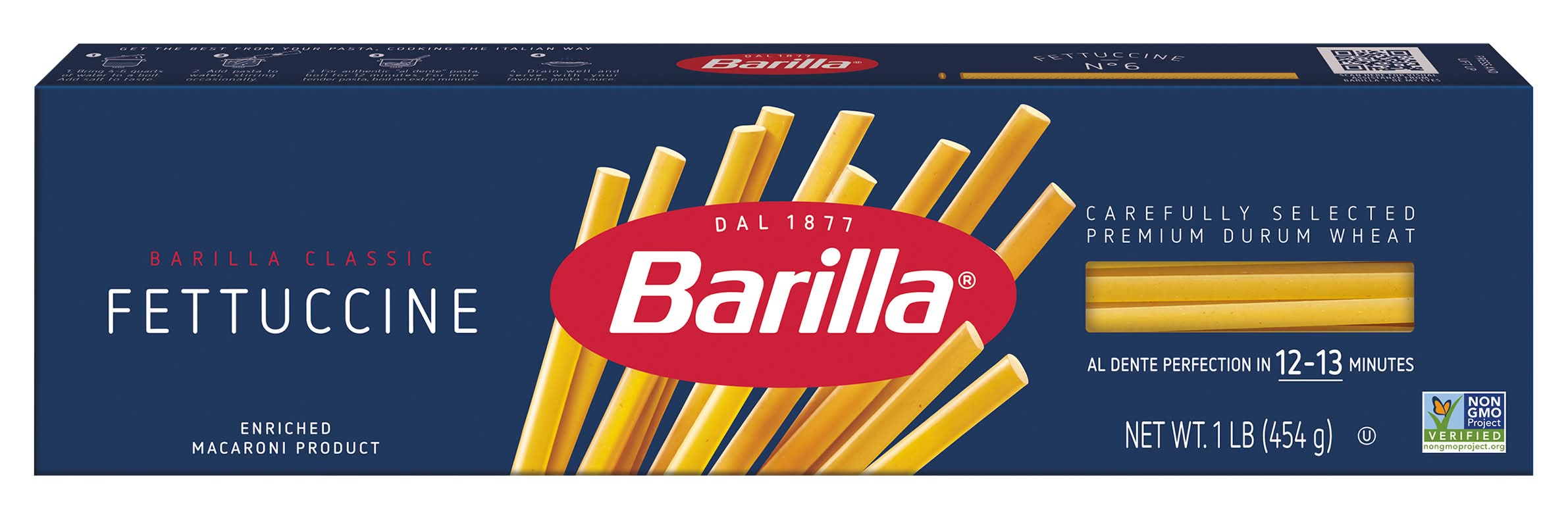 Barilla Fettuccine Pasta (1 lbs)