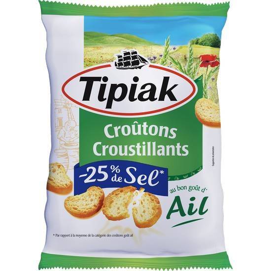 Croûtons ail croustillants - tipiak - 80g