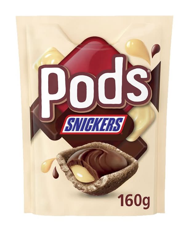 Pods Snickers Chocolate Bag 160G
