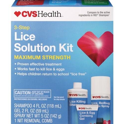 Cvs Health Maximum Strength 3-Step Lice Solution Kit