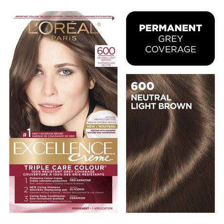 Excellence Crème Triple Protection Hair Permanent Colour, 600 Neutral Light Brown