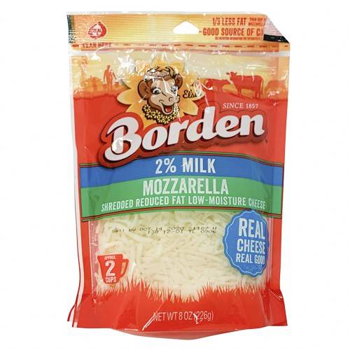 Borden 2% Milk Mozzarella Shredded Cheese (8 oz)