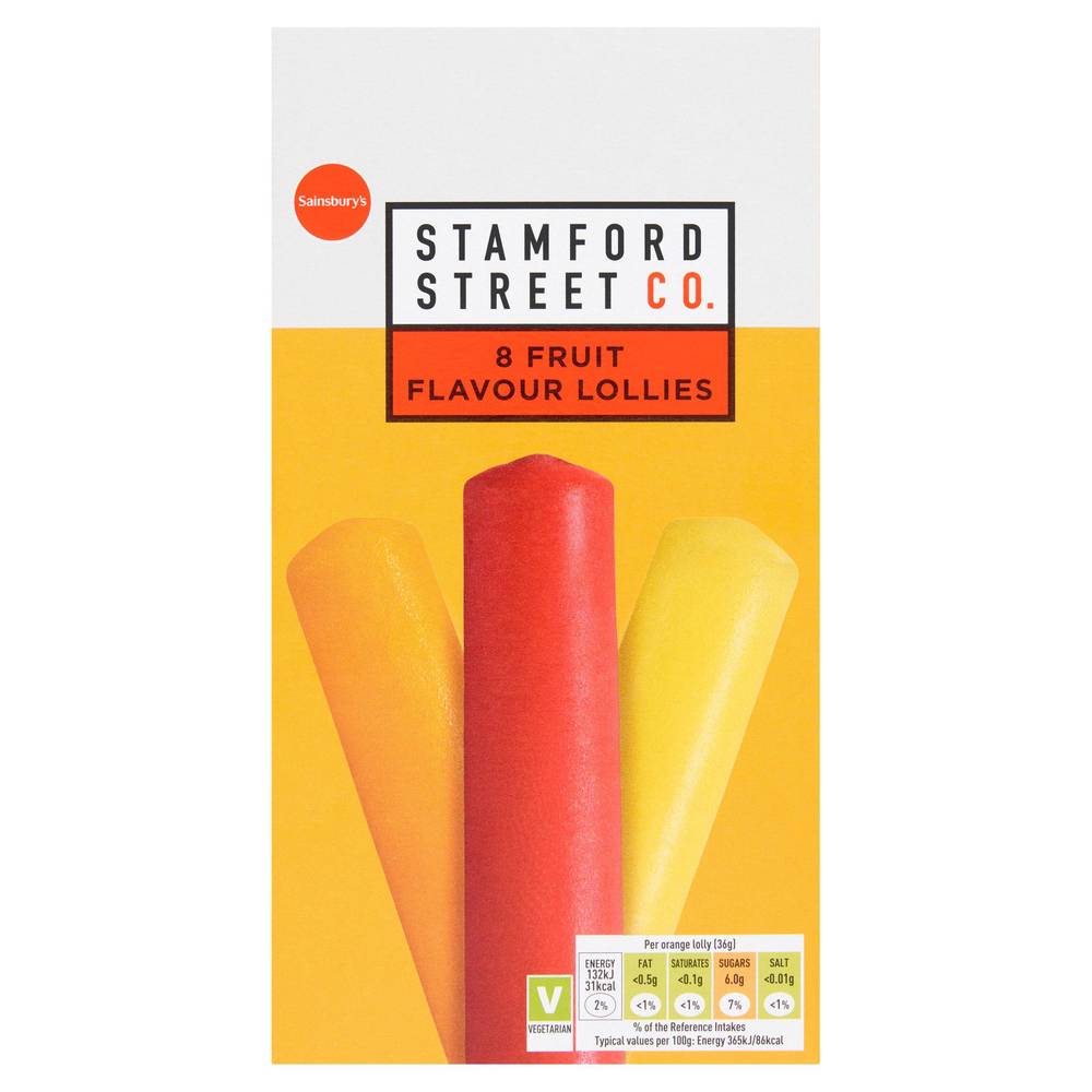 Sainsburys' Lovetts Fruit Lollies 8x35ml