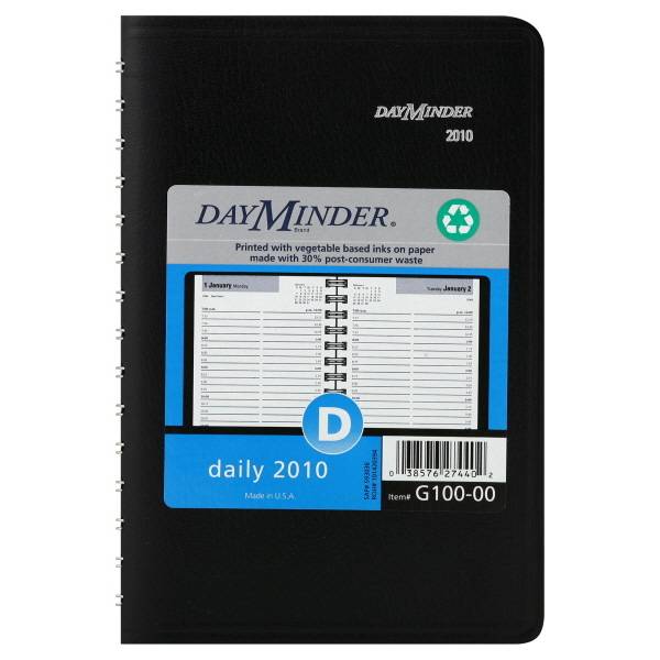 Dayminder At a Glance Daily 2010 Planner