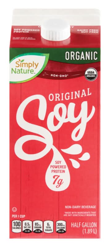 Simply Nature Organic Soymilk, Original (64 fl oz)