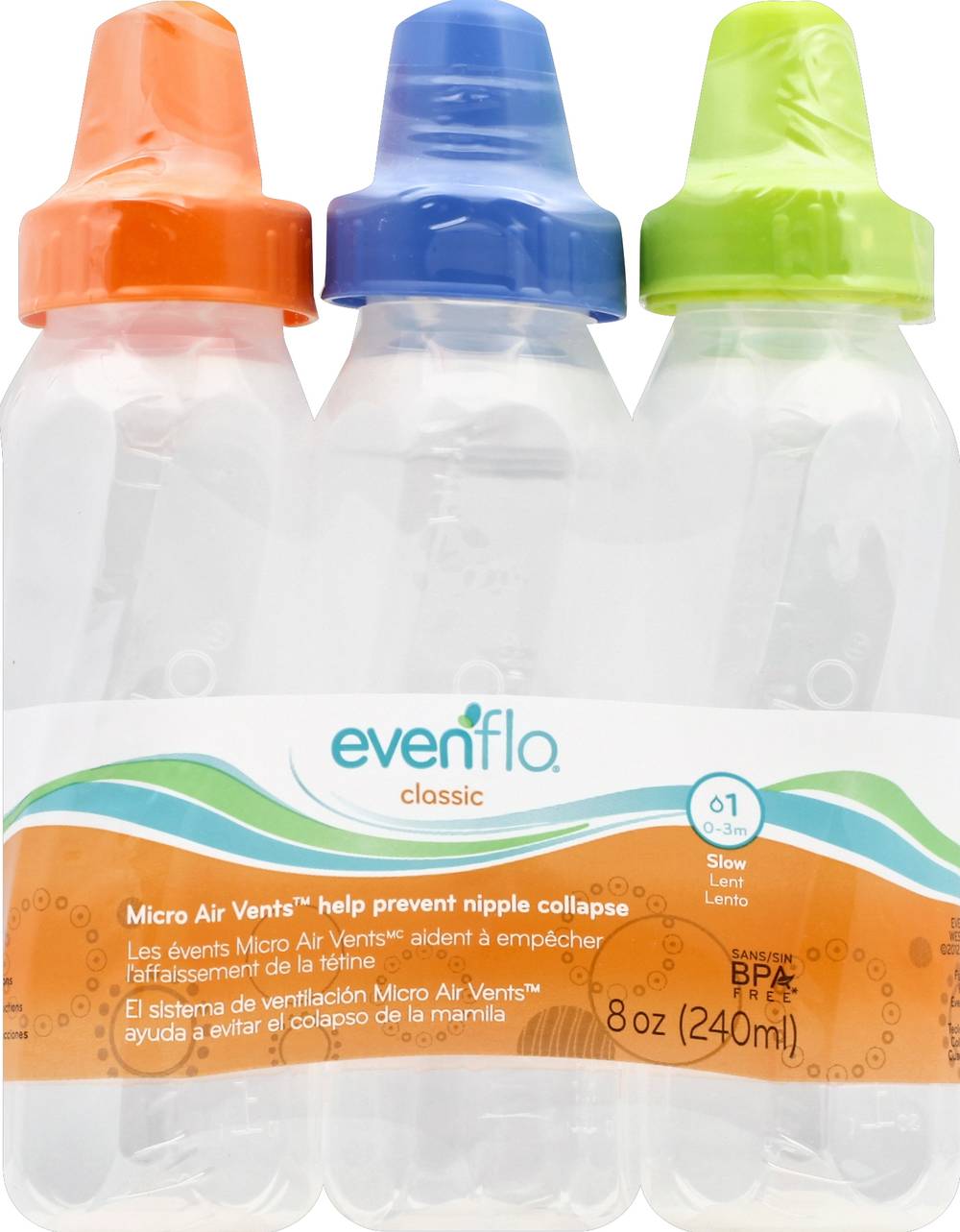 Evenflo Micro Air Vents Classic Bottles