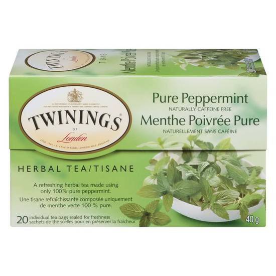 Twinings Pure Peppermint Herbal Tea (20 ea)