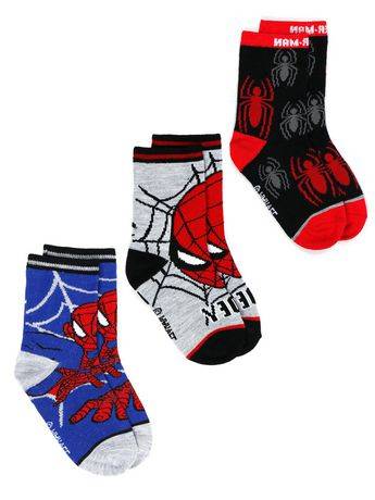 Spider-Man Printed Socks Three-Pack for Boys
