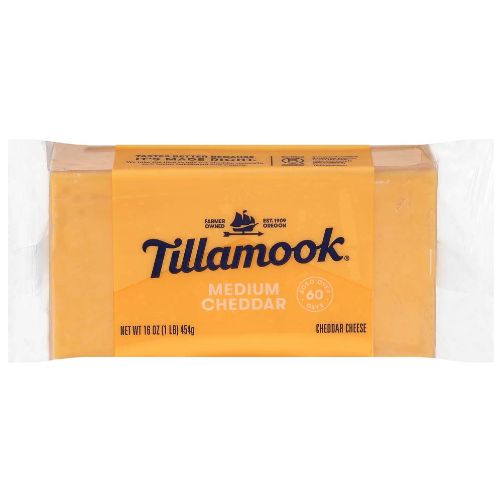 Tillamook Medium Cheddar Cheese (1 lbs)