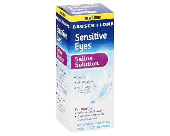 Bausch & Lomb · Sensitive Eyes Saline Solution (12 fl oz)