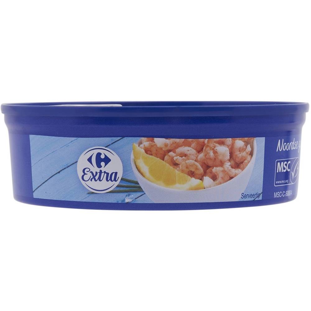 Crevettes nordiques CARREFOUR EXTRA - la barquette de 180g