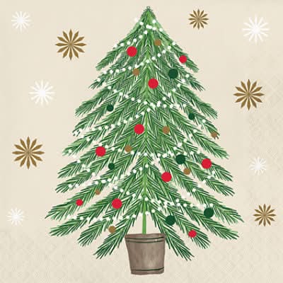 Signature Select Merry Pines Lunch Napkins (16 ct)