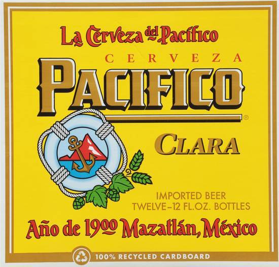 Pacifico Clara Imported Beer (12 ct, 12 fl oz)