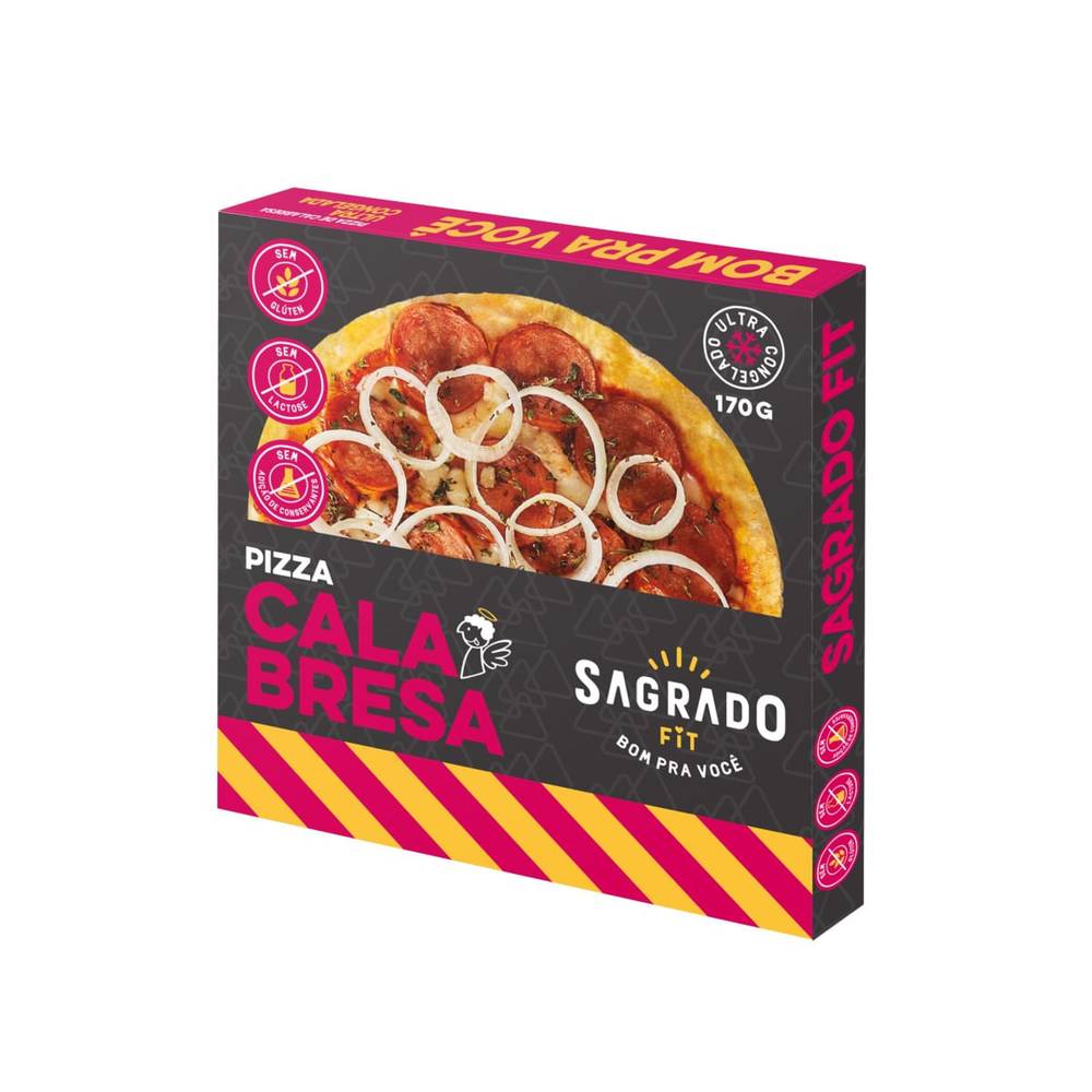 Sagrado fit pizza de calabresa sem glúten (170 g)