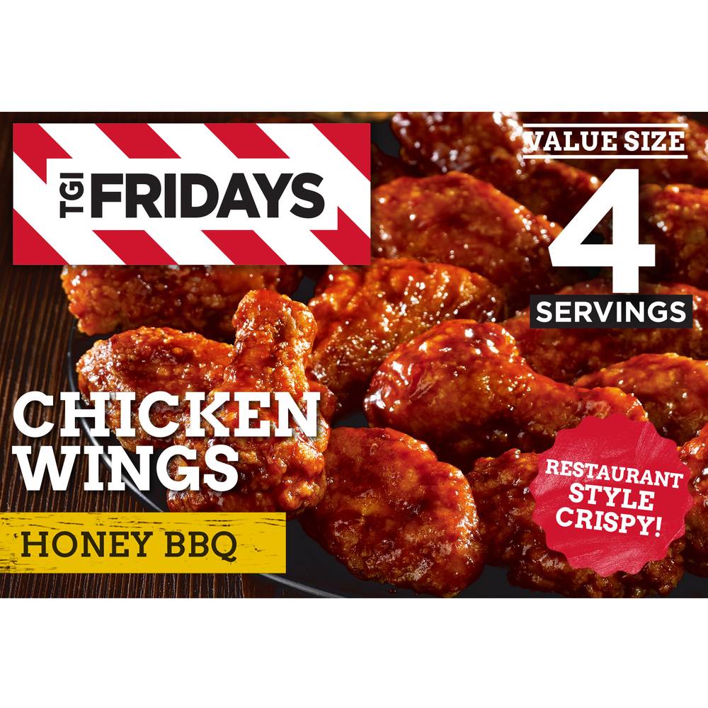 TGI Fridays Value Size Honey Bbq Chicken Wings (1.59 lbs)