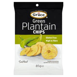 Grace Green Plantain Chips Salted 85G