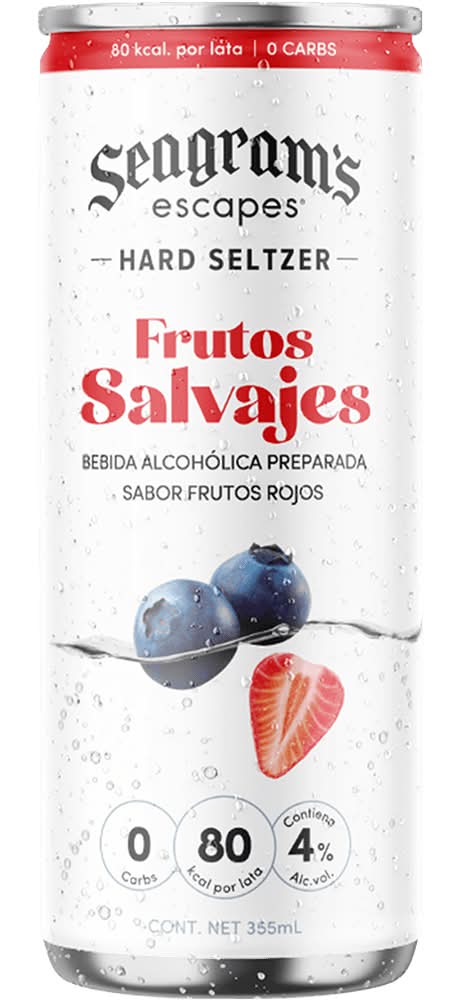 Seagram's · Escapes bebida alcohólica preparada, frutos rojos (355 ml)