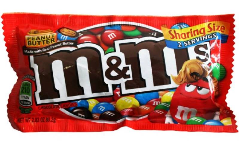 M & M PEANUT BUTTER SHARE SIZE 2.83 OZ