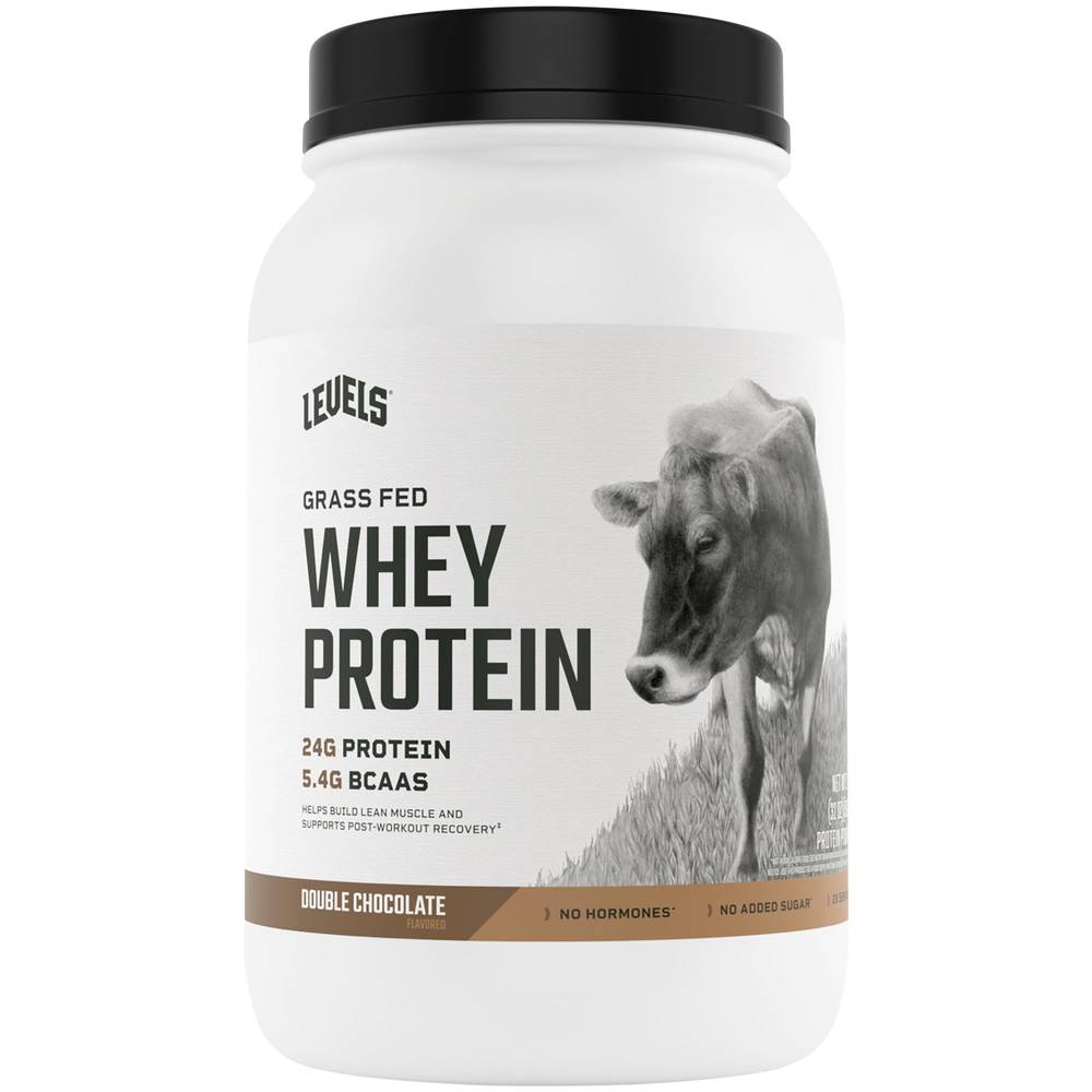 Levels Nutrition Grass Fed Whey Protein, Double Chocolate (2 lbs)