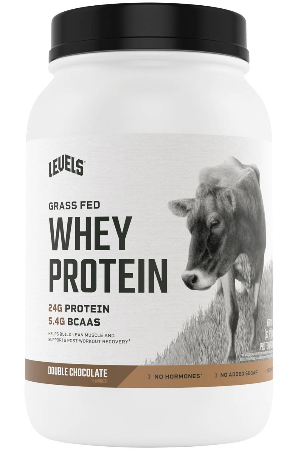 Levels Nutrition Grass Fed Whey Protein, Double Chocolate (2 lbs)