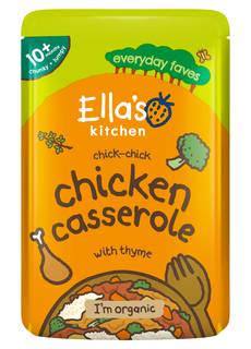 Ella's Kitchen Organic Chicken and Rice Casserole Baby Pouch 10+ Months 190g