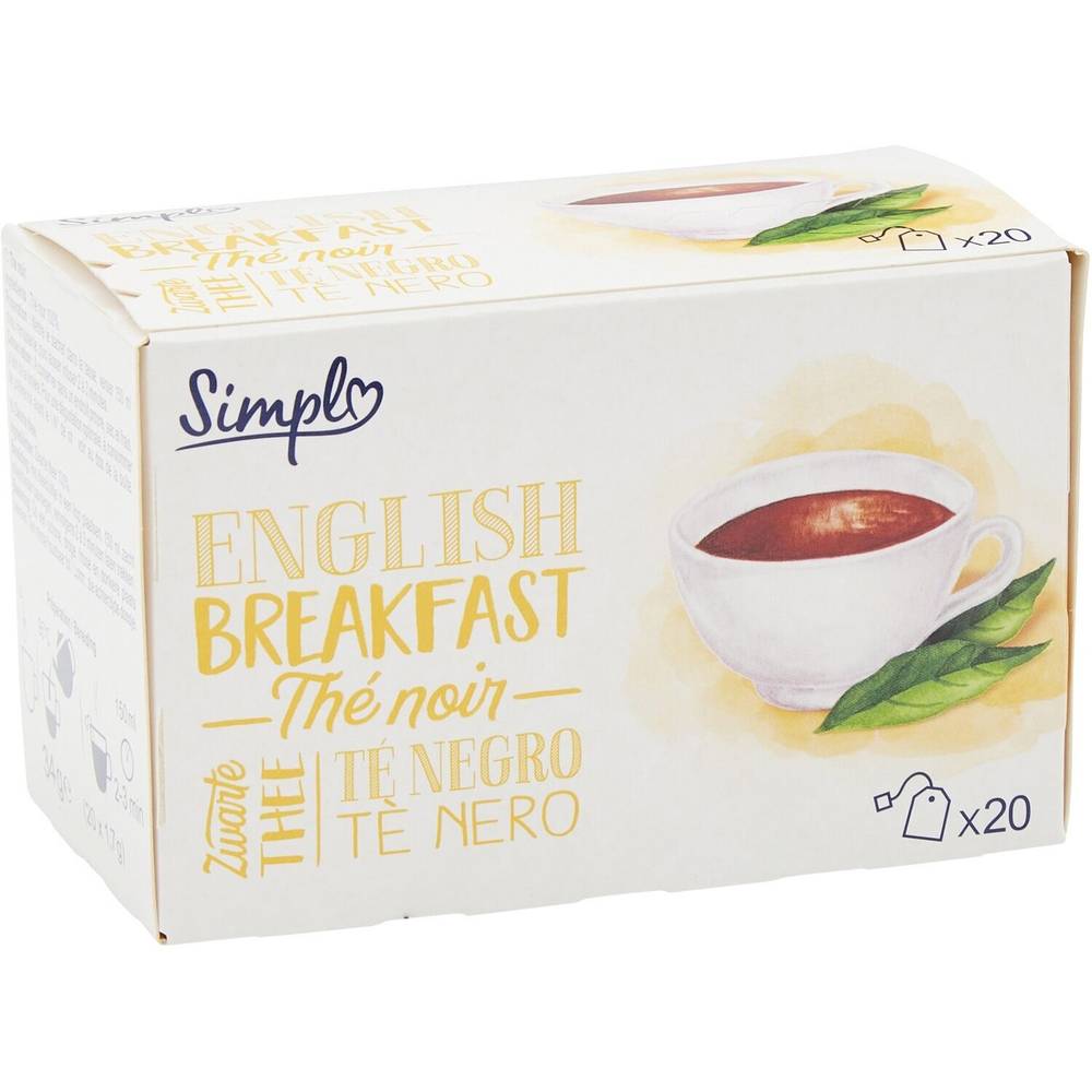 Simpl - Thé noir english breakfast (34 g)