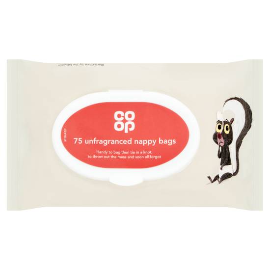 Co-Op Unfragranced Nappy Bags (75 pack)