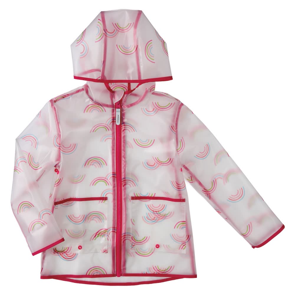 Lily & Dan/ L&D Toddler Rain Jacket - Rainbow 3T