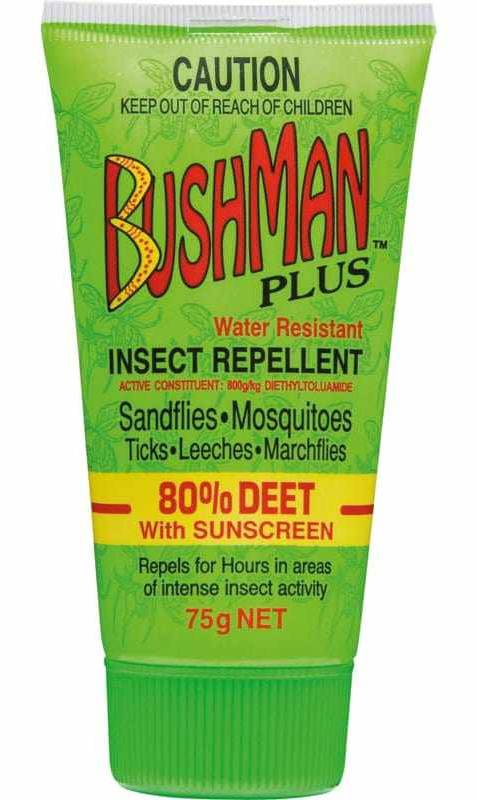 Bushman Plus Dry Gel 80% Deet with Sunscreen 75g