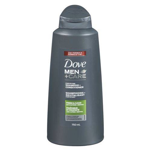 Dove men 2 en 1 - men+care  2 in 1 shampoo and conditioner fresh clean (750 ml)