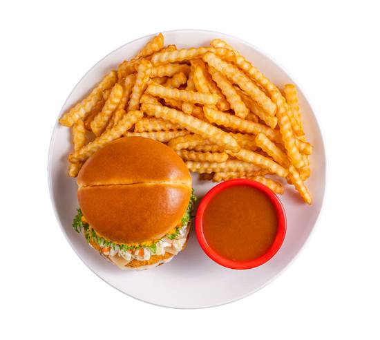 Burger Buffalo poulet frit / Buffalo Burger Fried Chicken