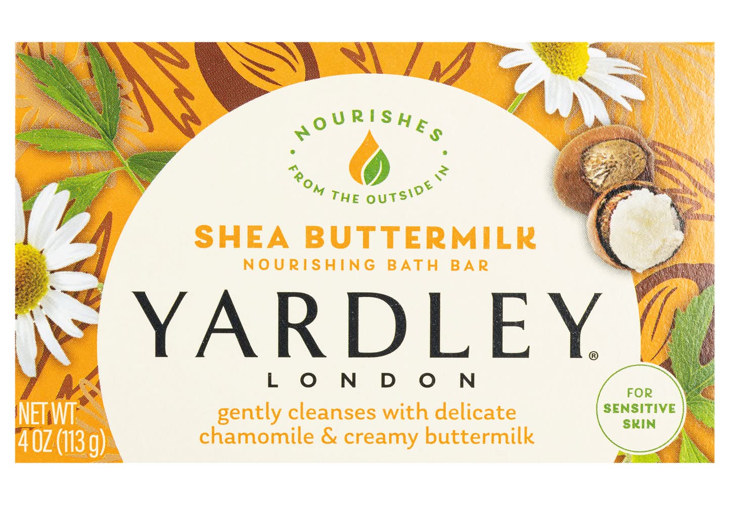 Yardley Sensitive Skin Shea Buttermilk Bath Bar (4 oz)
