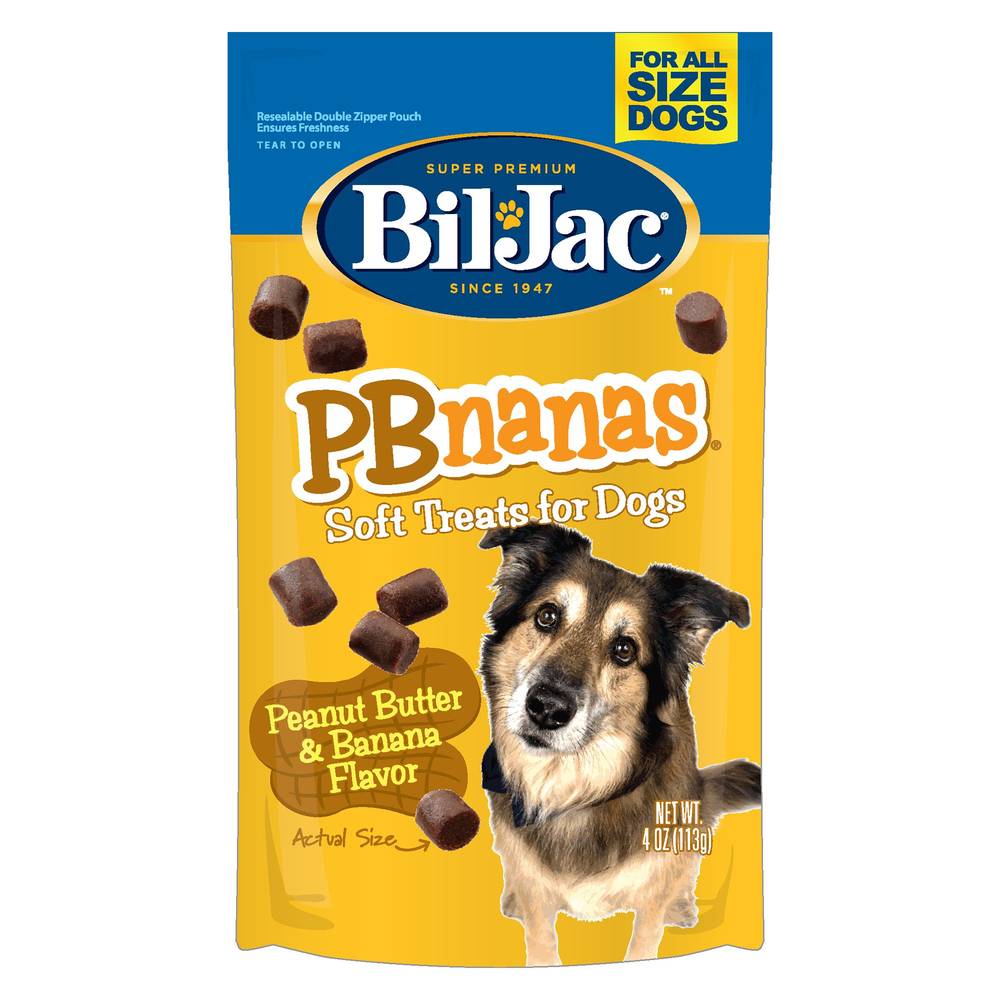 Bil-Jac Pbnanas Soft Dog Treat (peanut butter- banana)