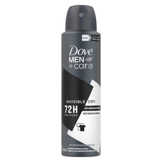 Dove desodorante aerosol masculino invisible dry men care (150 ml)