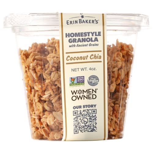 Erin Baker's Coconut Chia Homestyle Granola Cup