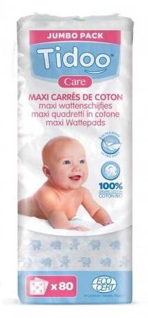 Tidoo - Maxi carrés de coton pour bébé bio (80)