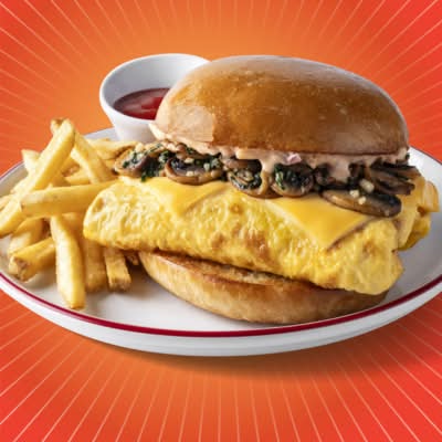 Brioche de Huevo con Champiñones y Queso