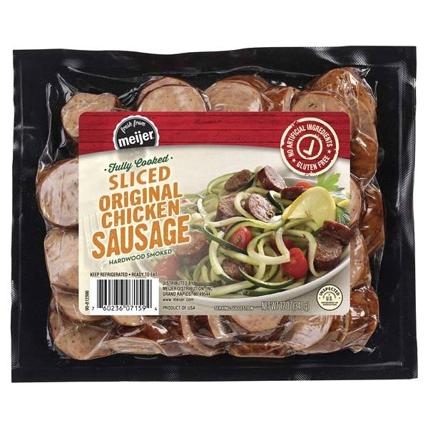 Meijer Sliced Original Chicken Sausage (12 oz)