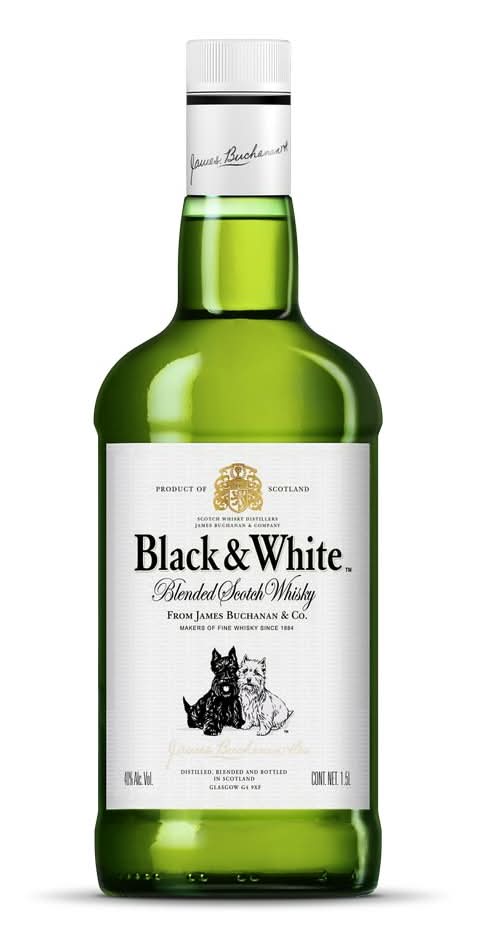 Black & White · Whisky escocés mezclado (1,5 L)