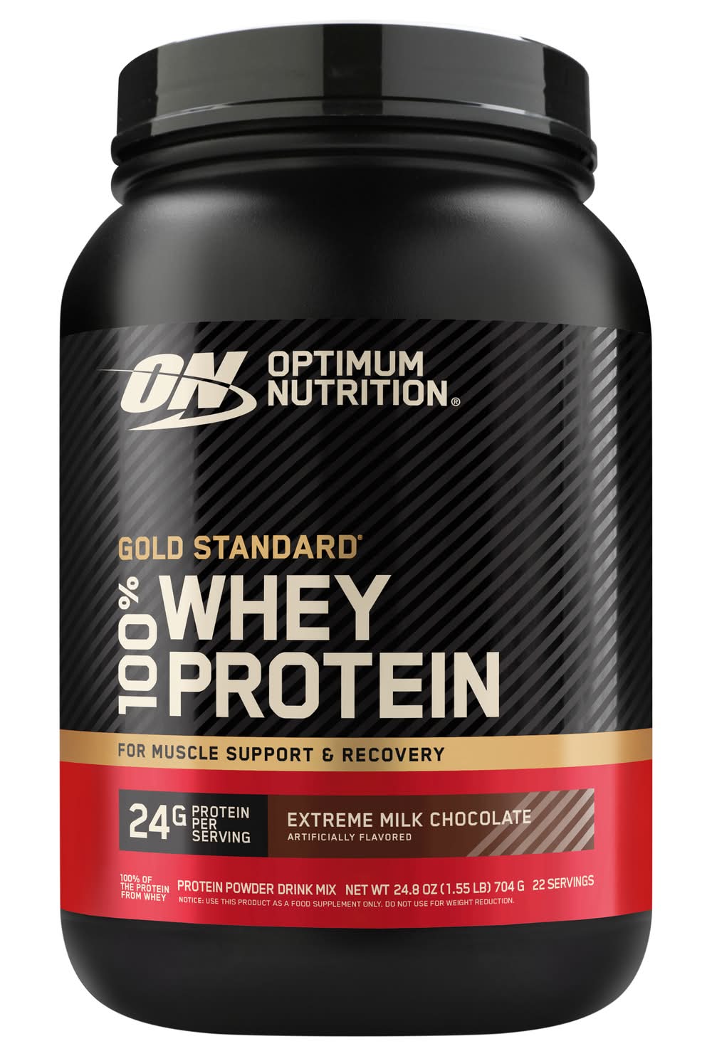 Optimum Nutrition Gold Standard 100% Whey Protein Powder Mix, Extreme Milk Chocolate (1.55 lbs)