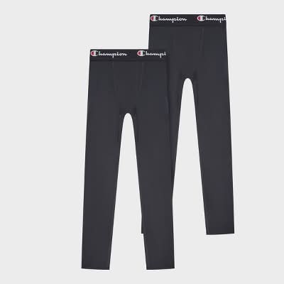 Champion Youth 2pk Compression Pants - Black S