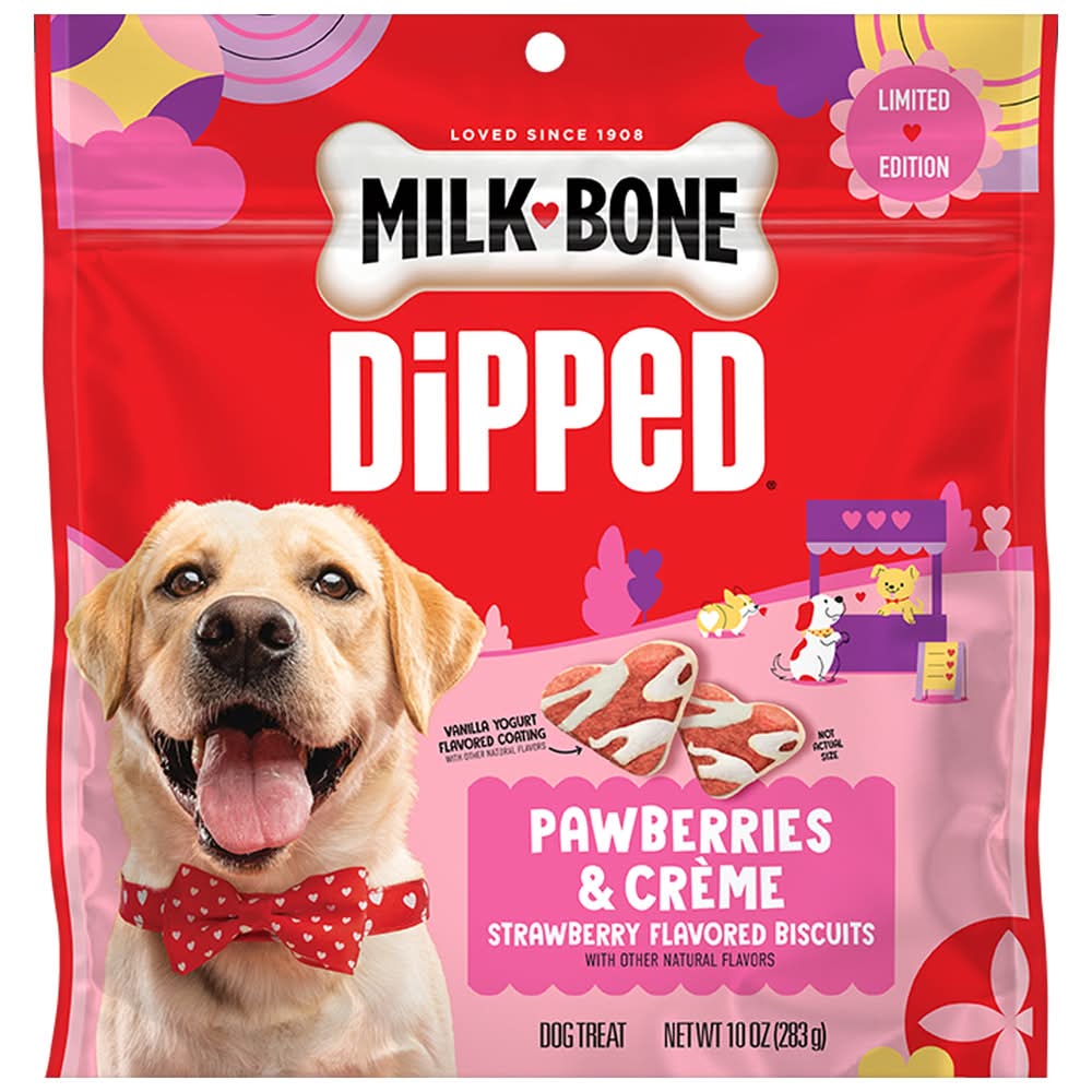 Milkbone Valentine All Life Stages Yogurt Dipped Dog Treat - 10 oz (Size: 10 Oz)