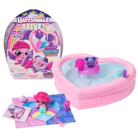 Hatchimals Alive Neon Rainbow Bestie Pool Party Toy 3y+