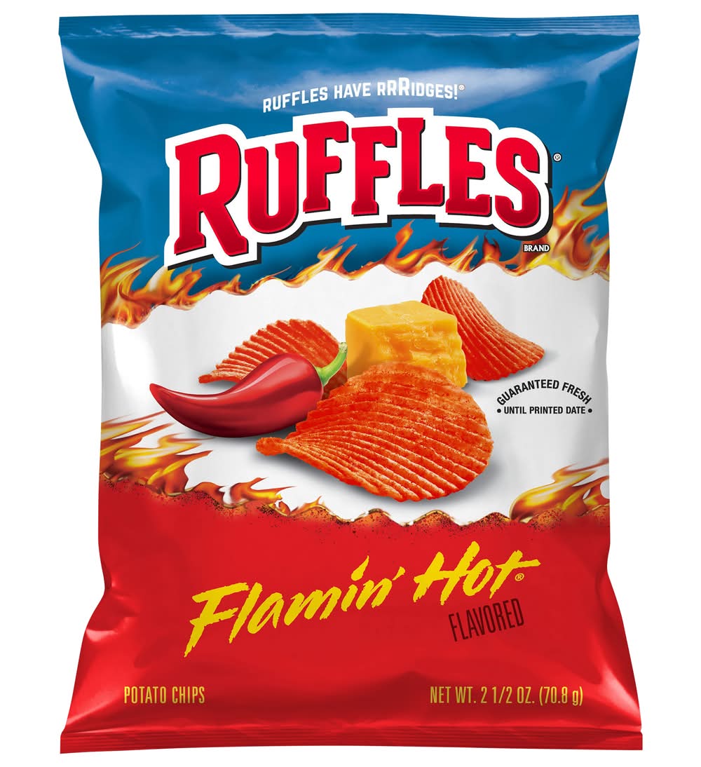 Ruffles Potato Chips, Flamin’ Hot (2.5 oz)