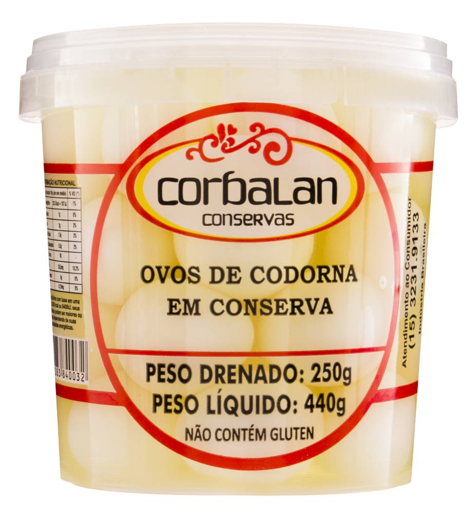 Corbalan · Ovo de codorna em conserva (440 g)