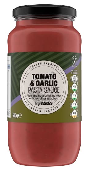 ASDA Tomato & Garlic, Pasta Sauce (500g)