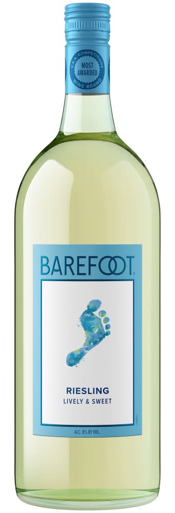 Barefoot Wine Riesling Lively & Sweet California White Wine (1.5 L)