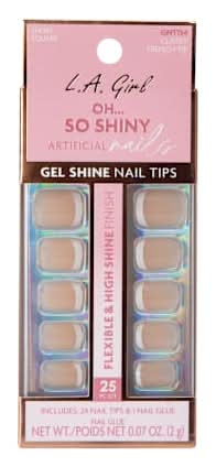Oh... So Shiny Artificial Nails Classy French Tip Kit 25-Pcs